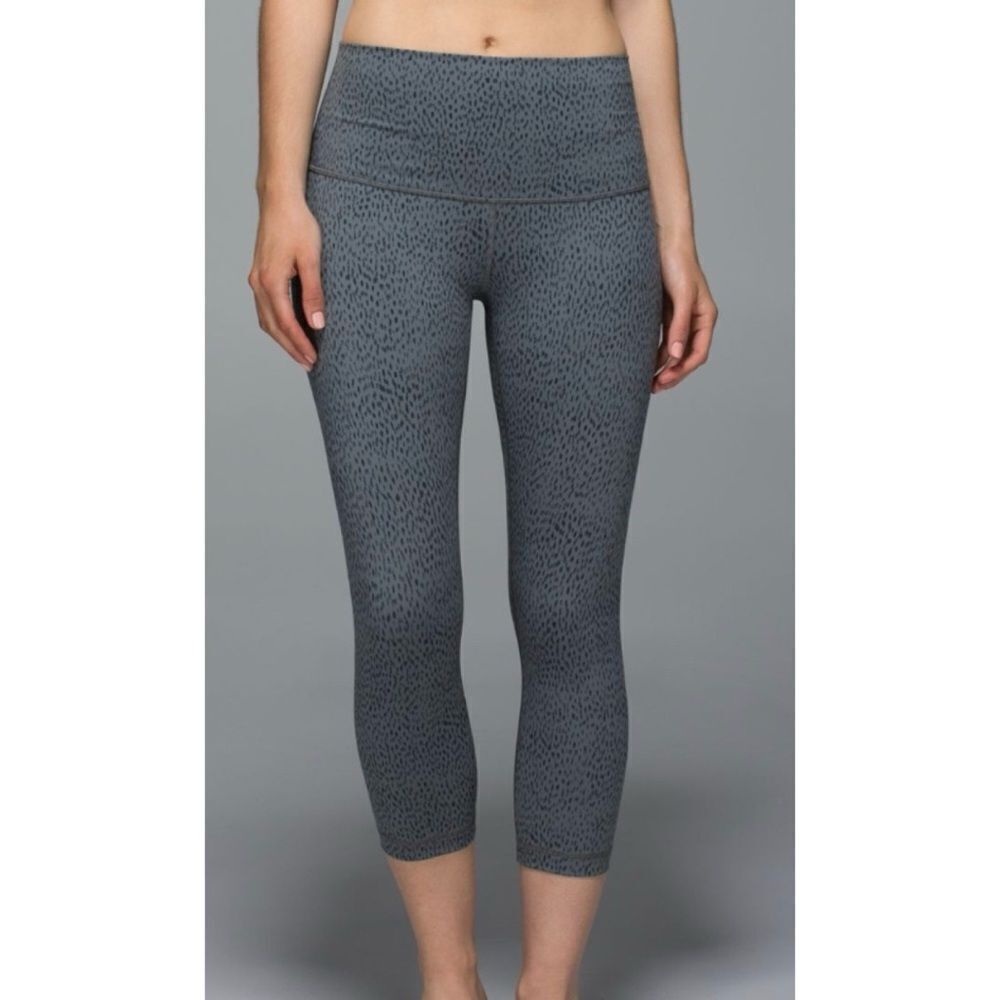 Lululemon Wunder Under Crop Grey